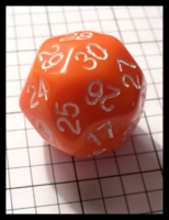 Dice : Dice - 30D - Koplow Orange with White Numerals Older Version - FA collection buy Dec 2010